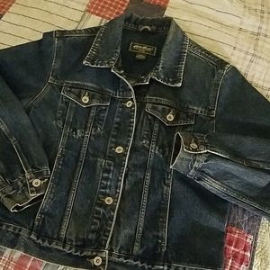 Eddie Bauer Blue Denim Jacket - Large